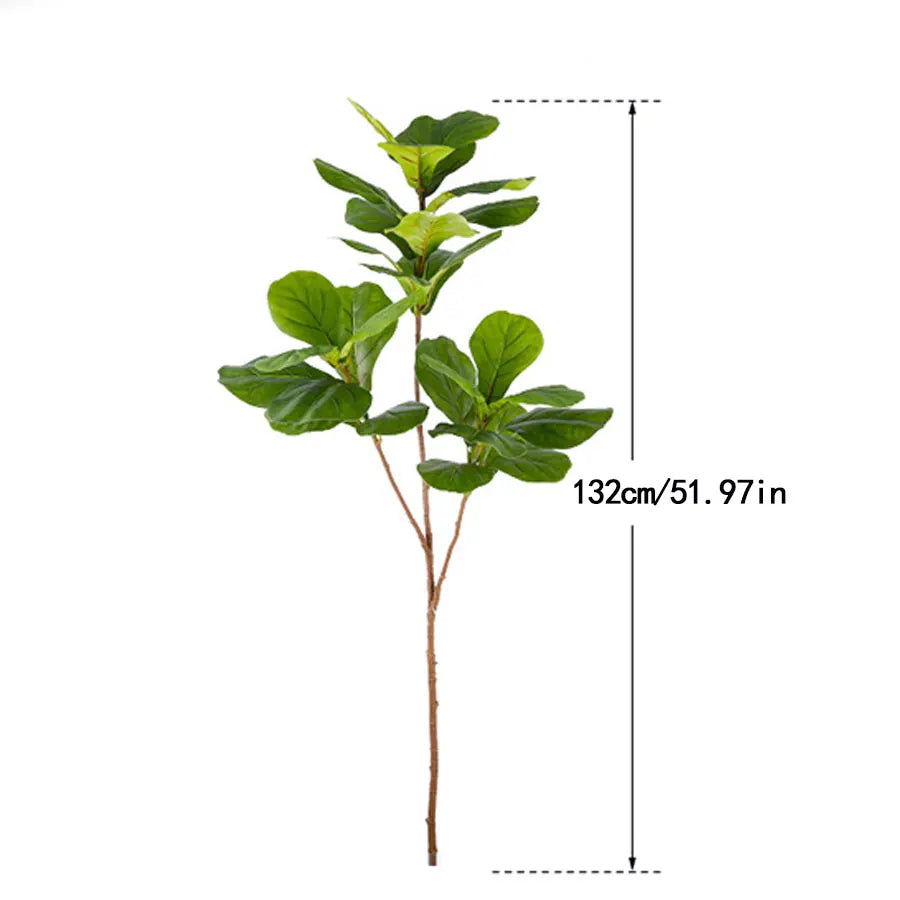 Dlight Decor 132cm Ficus Tree with Tropical Rubber Leaves