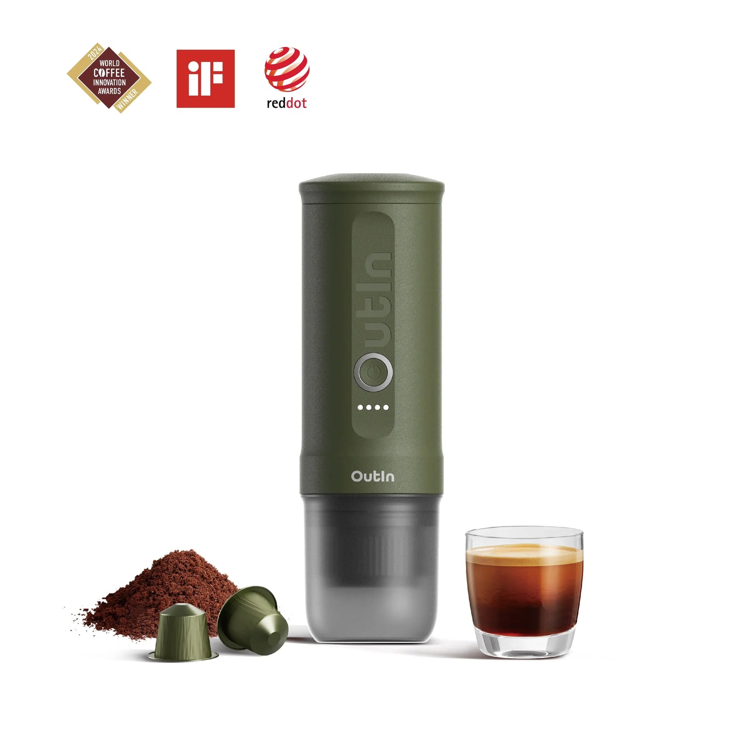 Nano Portable Espresso Machine (Forest Green)