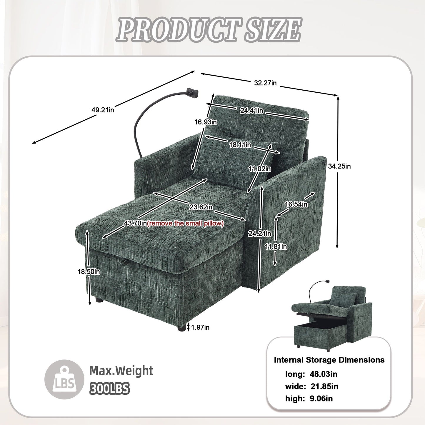 Multifunctional Recliner Sofa With Storage And Phone Bracket