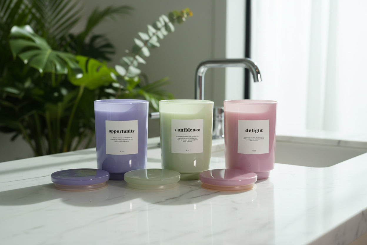 CONFIDENCE - Sparkling Pear Bellini Jar Candle 19 oz [GREEN]