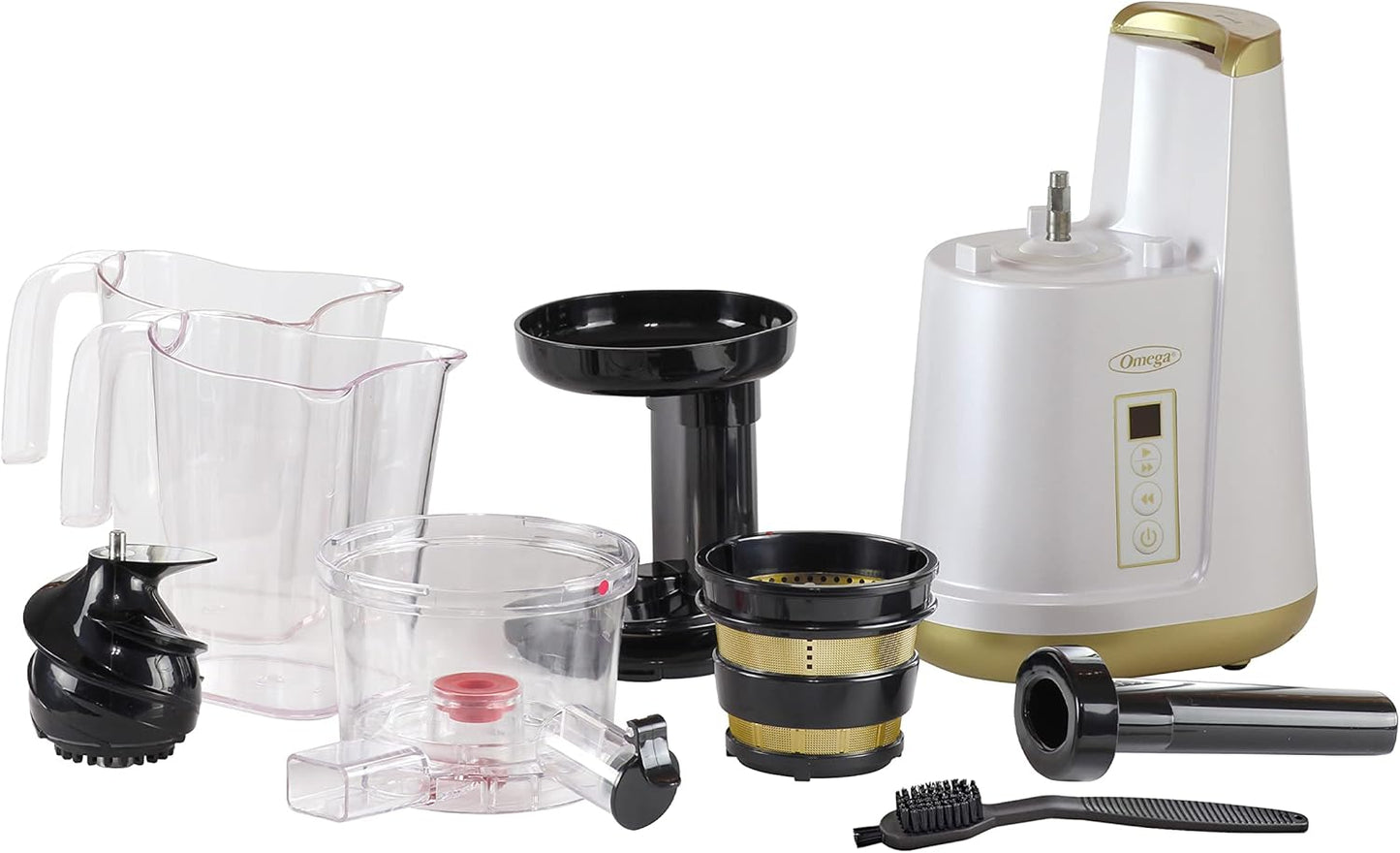 Omega Cold Press 365 Compact Masticating Vertical Juicer, in White