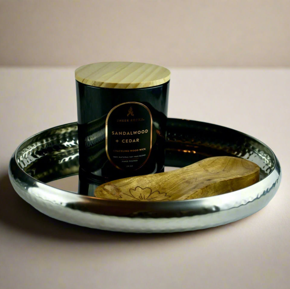 Hand-Carved Tropical Wooden Spoon Rest