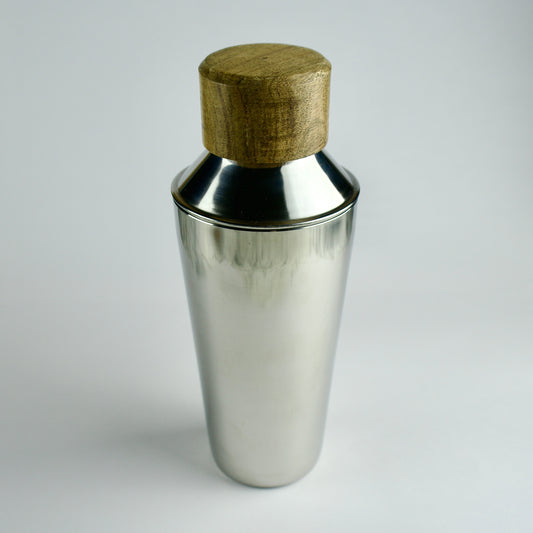 COCKTAIL SHAKER W/ WOODEN CAP 25 OZ