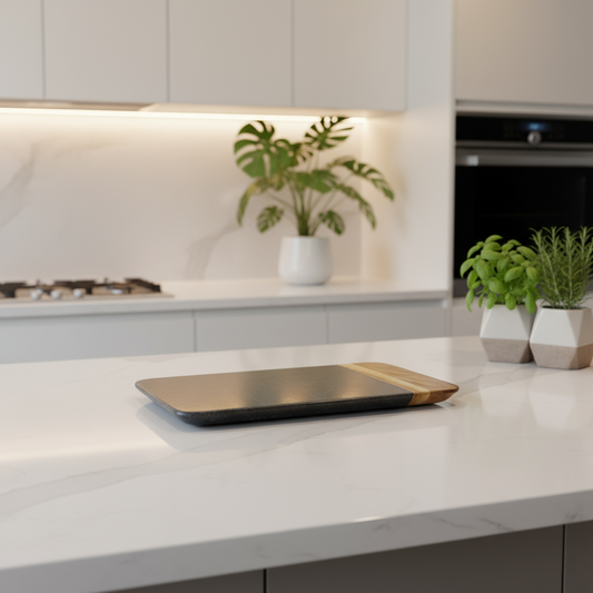 Marble Acacia Wood Cheese Board