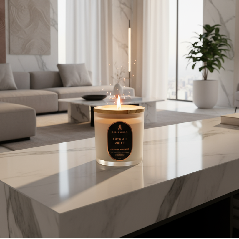 CANDEL SANDALWOOD + CEDAR 24 OZ WHITE