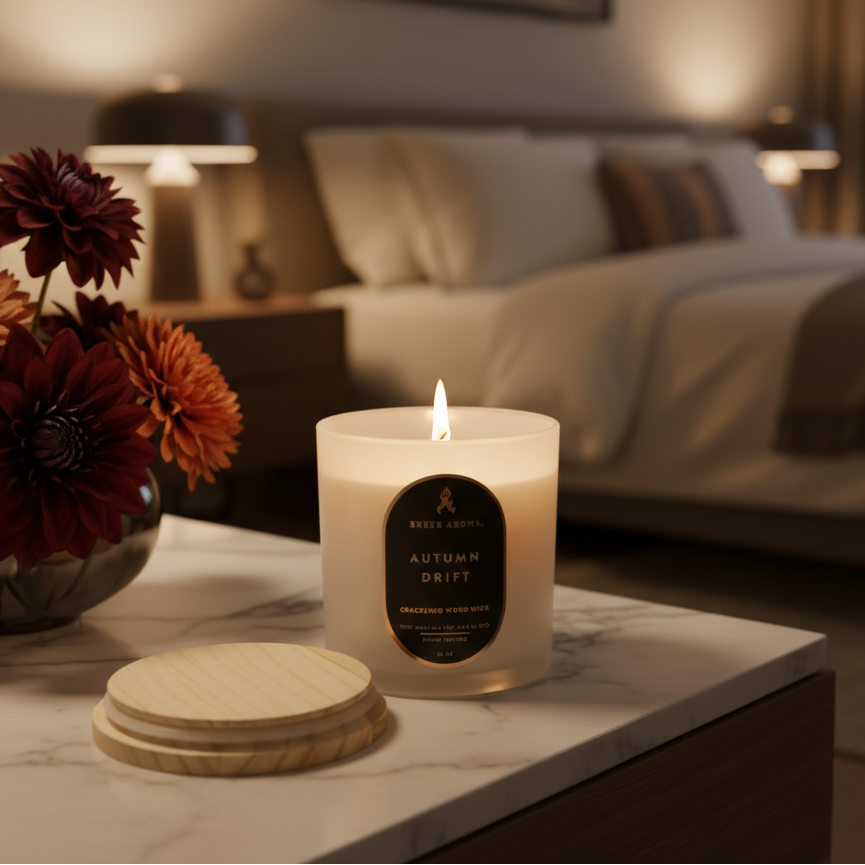 CANDEL SANDALWOOD + CEDAR 24 OZ WHITE