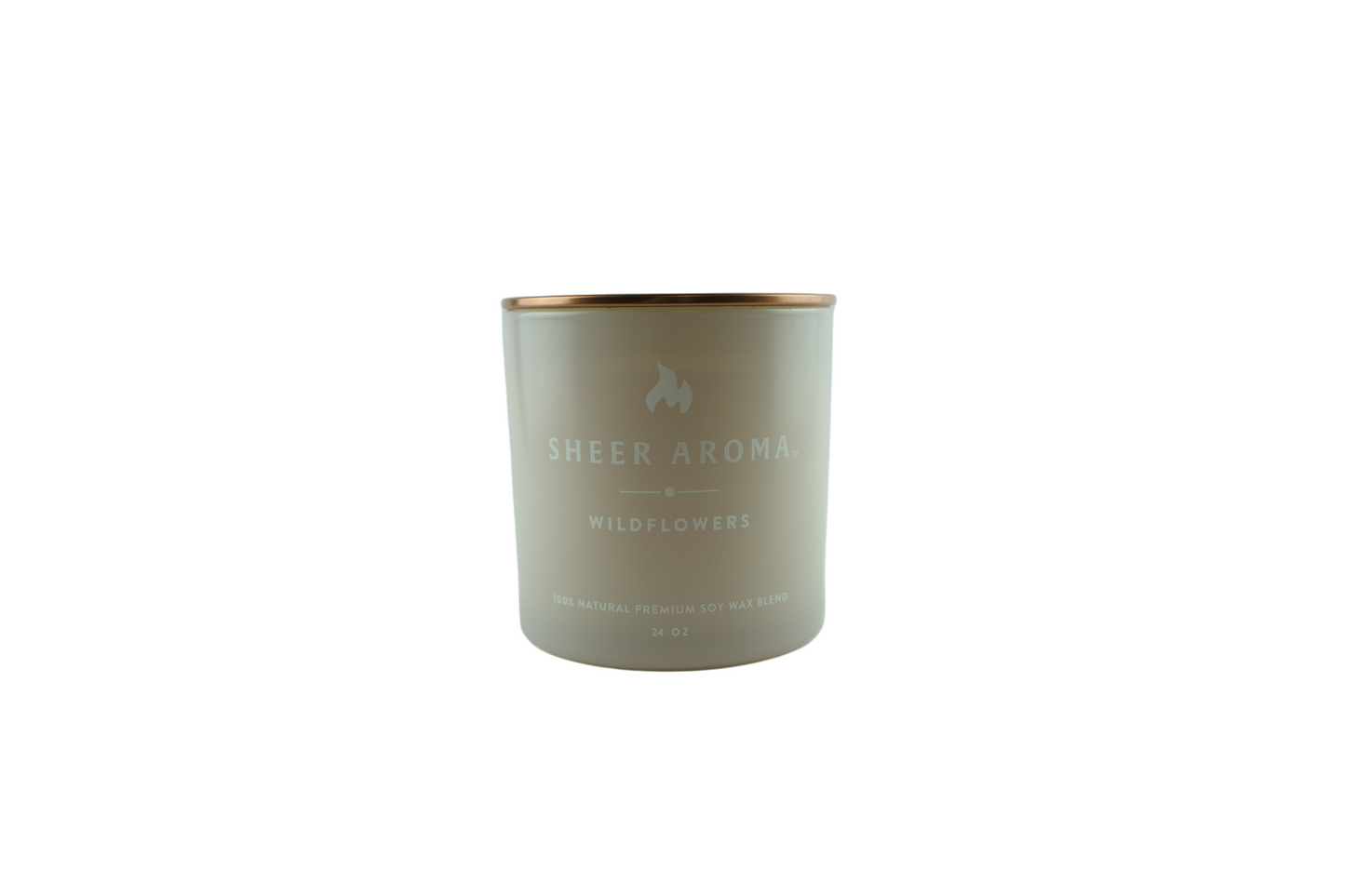 Sheer Aroma + Wildflower Soy Candle – 24 oz