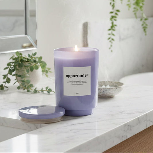 OPPORTUNITY - Sunlit Citron Jar Candle 19 Oz [Purple]