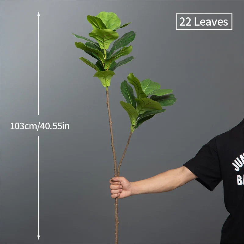 Dlight Decor 132cm Ficus Tree with Tropical Rubber Leaves